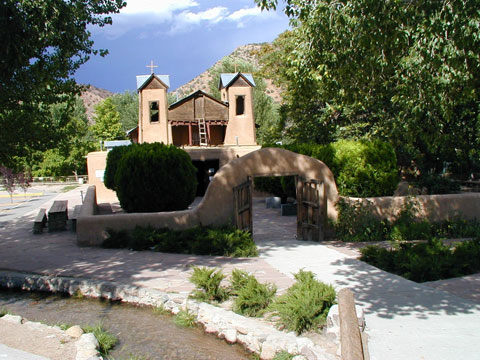 El Santuario de Chimayó — exterior view of the historic sanctuary