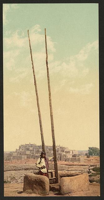 An "Estufa", Pueblo of Taos, N.M.