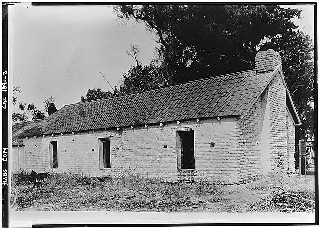 2.  Historic American Buildings Survey Recopy October 2, 1960 SOUTHWEST CORNER ELEVATION - San Luis Gonzaga Adobe, State Highway 152, Los Banos, Merced County, CA