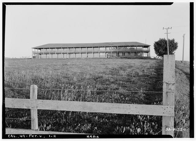 2.  Historic American Buildings Survey Roger Sturtevant, Photographer Feb. 11, 1934 WEST ELEVATION - Vallejo Adobe, Adobe Road at Casa Grande, Petaluma, Sonoma County, CA